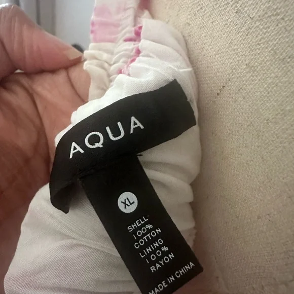 Aqua Pink and White Floral Dress - NWOT - Picture 9 of 10